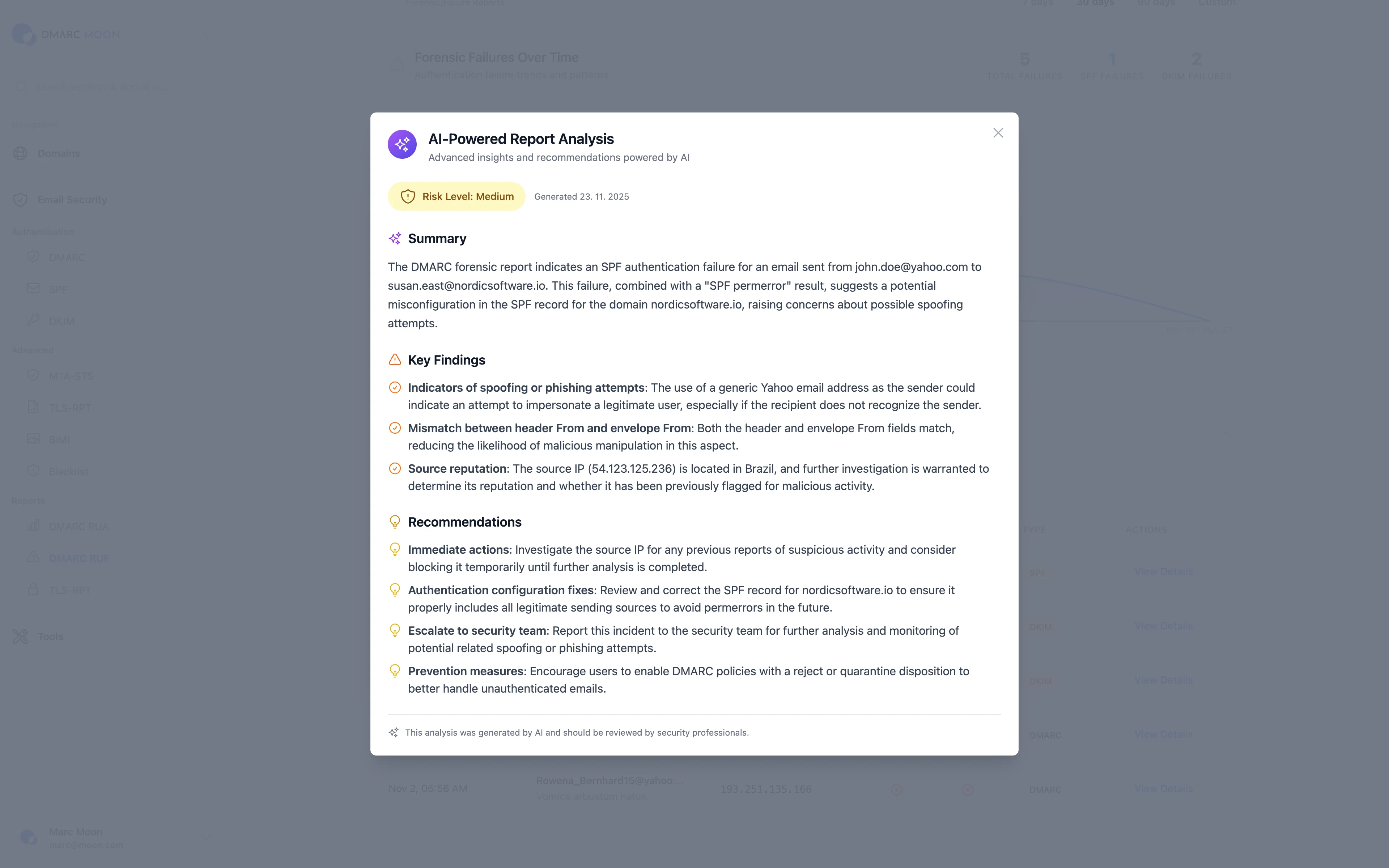 AI-Powered Report Analysis with Risk Assessment