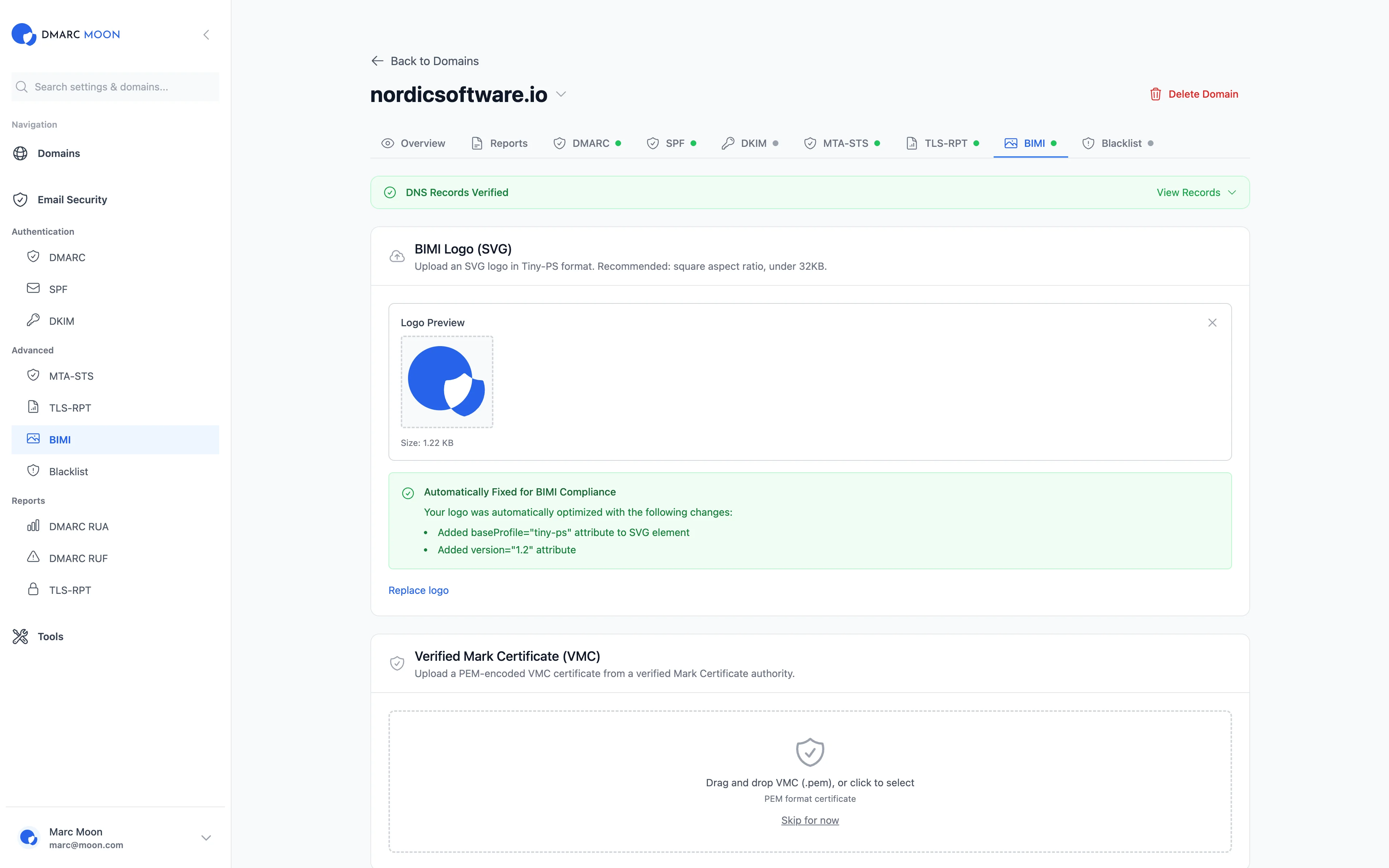 BIMI Logo and VMC Certificate Setup